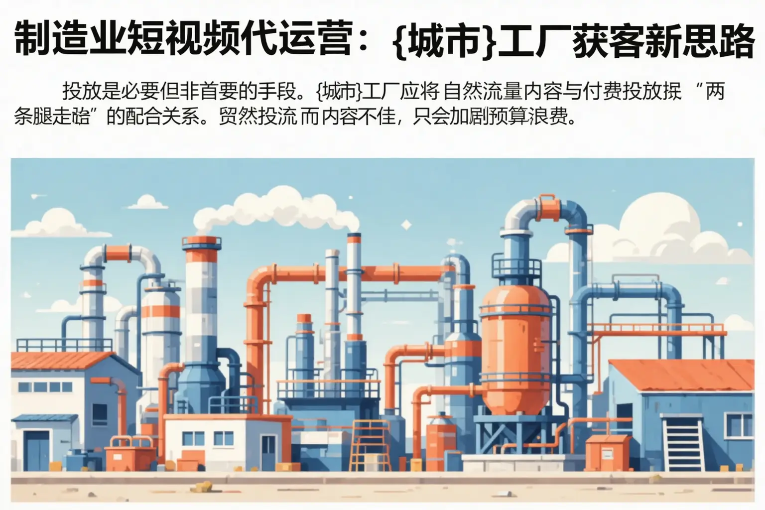 制造业短视频代运营:招远工厂获客新思路